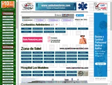 Tablet Screenshot of ambulancieros.com